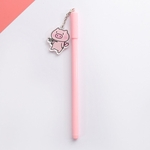 Stationery plástico Assinatura escritório escrita ferramenta Gel Pens Pink Pig Pendant Pen