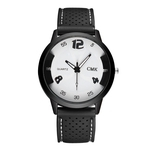 Strap Cor Simples Moda Feminina Preto Silicone Strap Watch Sports Watch S¨®lidos