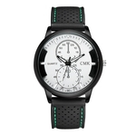 Strap Cor Simples Moda Feminina Preto Silicone Strap Watch Sports Watch S¨®lidos