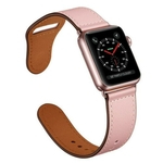 Strap Iwatch Em Couro Para Apple Watch Series Banda 4 3 2 1 38/42 Milímetros