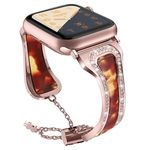 Strap Watch Resina Aço inoxidável de metal para apple watch1 / 2/3/4 Gerações