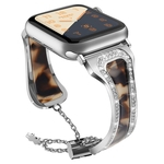 Strap Watch Resina Aço inoxidável de metal para apple watch1 / 2/3/4 Gerações