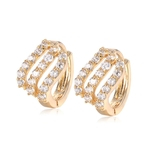 Studs Ear Mulheres Moda simples Zircon Brinco Exquisite Chic Shimmer