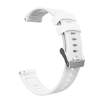 Substitui??o 20mm Silicone Smartwatch ondulado Strap a?o Buckle