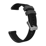 Substitui??o 20mm Silicone Smartwatch ondulado Strap a?o Buckle