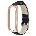 Substitui??o fivela de metal Shell Bamboo Stripe Belt pulseira para Millet