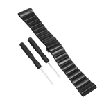 Substituição de aço inoxidável preto Pulseira de faixa de relógio inteligente Pulseira de aço inoxidável para Garmin para Fenix 3