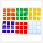 ThinkMax® 5,7cm 3x3x3 cubos de velocidade de um conjunto de alta qualidade Etiquetas para Substituição padrão brilhante Puzzle products Magic cube