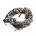 Superior Tático Militar Scarf Turban Desert Shemagh árabe de alta qualidade poliéster Keffiyeh Branco