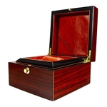 Suporte de Gird da caixa de relógio de madeira de luxo único com almofada removível