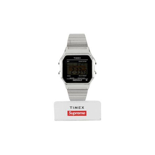 Supreme Relógio Digital Timex - Metálico