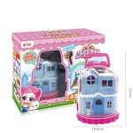 Surpresa Adivinhar Demolition Dolls Ice Worlds armazenamento Casa Mini Cena Set Toy Presente de Natal da menina