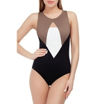 Swimsuit Bikini Mulheres Moda emendado Uma peça