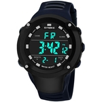 SYNOKE Mens Digital Sports Watch Moderno Relógio De Pulso À Prova D'água