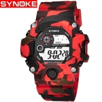 SYNOKE Relogio Masculino Militar Multi função Sports Relógios Cor Alarme Digital LED duplo movimento relógio de pulso Back Light L30