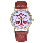 T24-A Moda feminina Ladies Dial rel¨®gio de quartzo de couro rel¨®gios de pulso