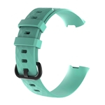 Tamanho L Sem Cracking faixa de relógio confortável vestindo Assista bracelete para Fitbie Carga 3 - a grama verde