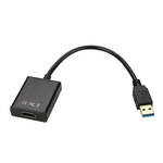 Tamanho portátil de alta definição 3,0 USB para HDMI Adaptador Audio Video Converter