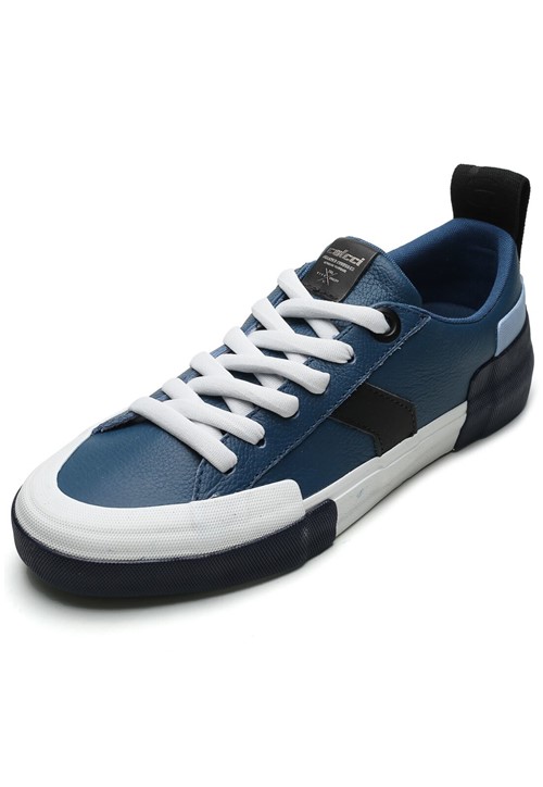 TÃªnis Couro Colcci Adriano Azul - Azul - Masculino - Dafiti