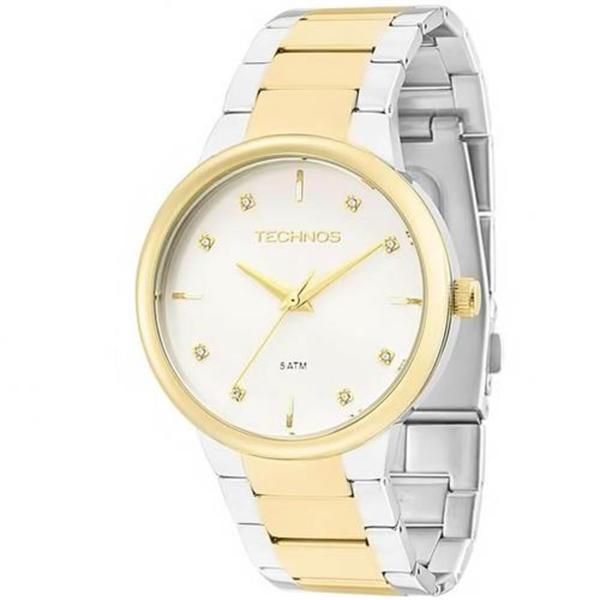 Technos Feminino Redondo Analogico Prata/zirc Mista 2035lxz/5k