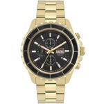 Technos Masculino Pr/ceramica Pr Dourado Os00ae/4p