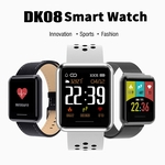 Smart Watch Tela DK08 1,28 polegadas a cores inteligente Pulseira Coração Taxa de Fitness Rastreador pedômetro relógio inteligente
