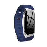 Tela E18 relógio inteligente Homens Mulheres Cor Corte Design Aptidão Rastreador Heart Rate diamante à prova d'água pedômetro inteligentes banda relógios