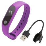 Tela M2 Pulseira Smart Touch Pulseira Heart Rate Monitoramento Bracelet Sports