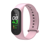 Tela M4 inteligente Cor do bracelete inteligente Assista Freqüência Cardíaca Activity Monitor de Pressão Arterial Passo Contagem aptidão Pulseira