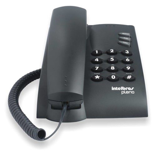 Telefone C/ Fio Intelbras Pleno Preto