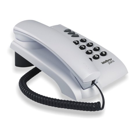 Telefone com Fio Intelbras 4080055 Pleno - Cinza Ártico