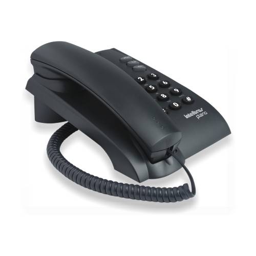 Telefone com Fio Intelbras com Chave Pleno Preto 4080057