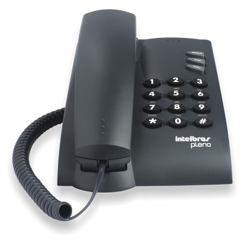 Telefone com Fio Intelbras Pleno 4080051 Preto