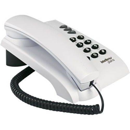 Telefone com Fio Intelbras Pleno Branco com Chave