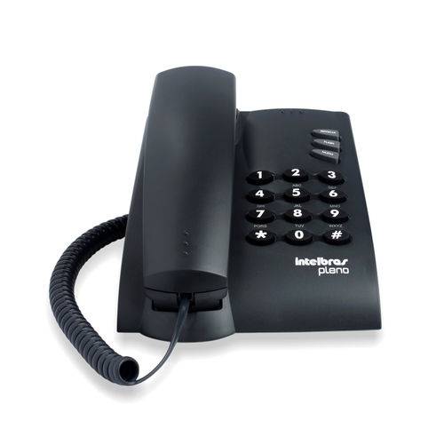 Telefone com Fio Intelbras Pleno Preto 100 Ms