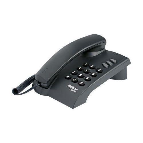 Telefone com Fio Intelbras Pleno Preto Sem Chave 4080051