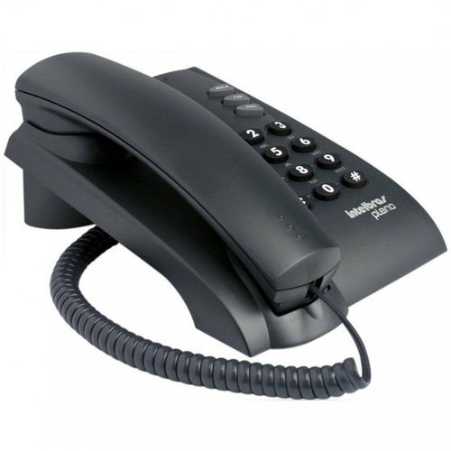 Telefone com Fio Intelbras Pleno Preto