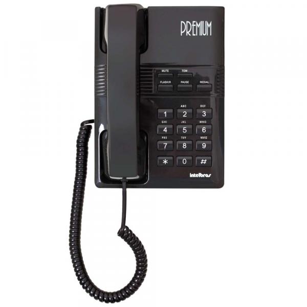 Telefone com Fio IntelBras 4041623 Premium Preto - Intelbras