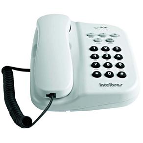 Telefone com Fio Intelbras TC 500 - Branco Ártico