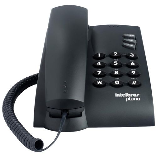 Telefone com Fio Pleno com Chave Preto Intelbras