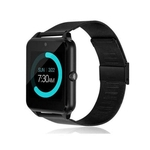 HAO Telefone Companheiro Bluetooth relógio inteligente GSM SIM Aço Inoxidável Z60 para IOS Android Fitbit and accessories