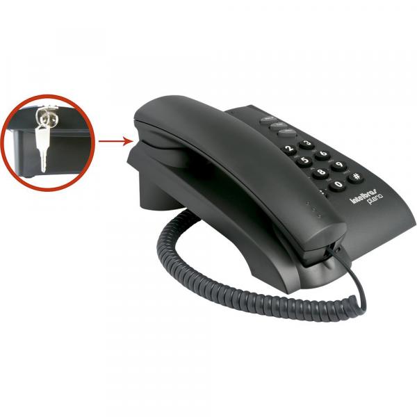 Telefone Fixo Pleno com Chave Preto - Intelbras