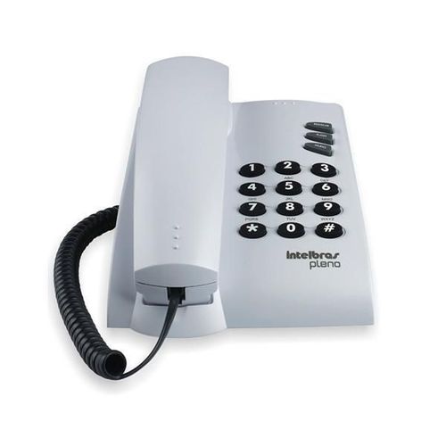 Telefone Intelbras com Fio Pleno Cinza Artico - 4080055