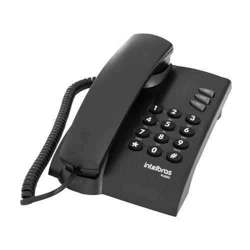 Telefone Intelbras Pleno com Fio 4080051 Preto