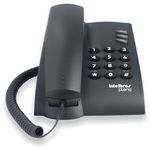 Telefone Intelbras Pleno com Fio Preto