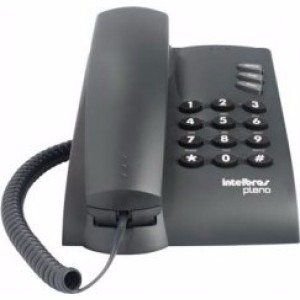 Telefone Intelbras Pleno Preto S/ Chave