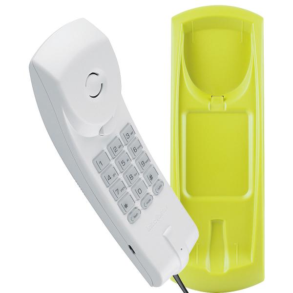 Telefone Intelbras TC 20 Cinza Ártico com Verde com Fio