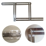 Template Ferramenta Ângulo-izer, 4 peças de aço inoxidável Multi Angle medição Ferramenta para artesãos, trabalhadores manuais ou Builders
