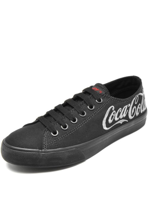 Tênis Coca Cola Shoes Logo Preto