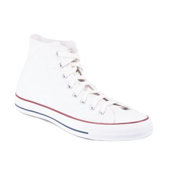 Tênis Converse All Star Chuck Taylor Hi Branco/Branco/Marinho 33